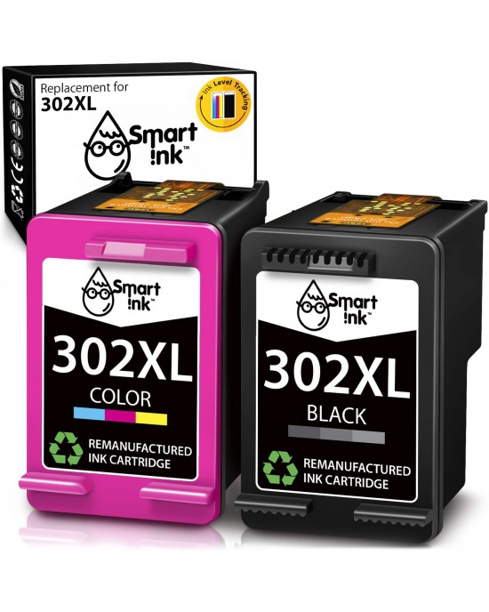 Remanufactured HP 302 XL (2 pack), Smart Ink