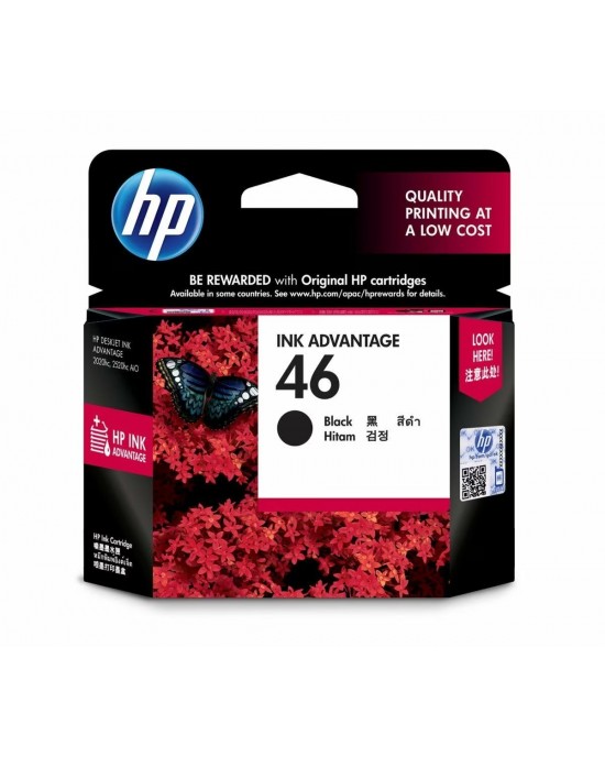 HP 46 Black Original Ink Advantage Cartridge