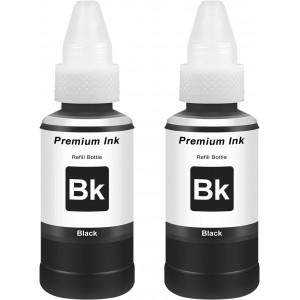 2x Compatible with EPT664 EPT6641 Ink Black 70 ml