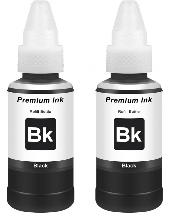 2x Compatible with EPT664 EPT6641 Ink Black 70 ml