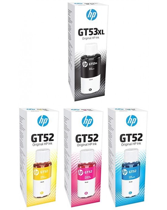 HP GT52 and GT53XL Original Ink Bottle Set